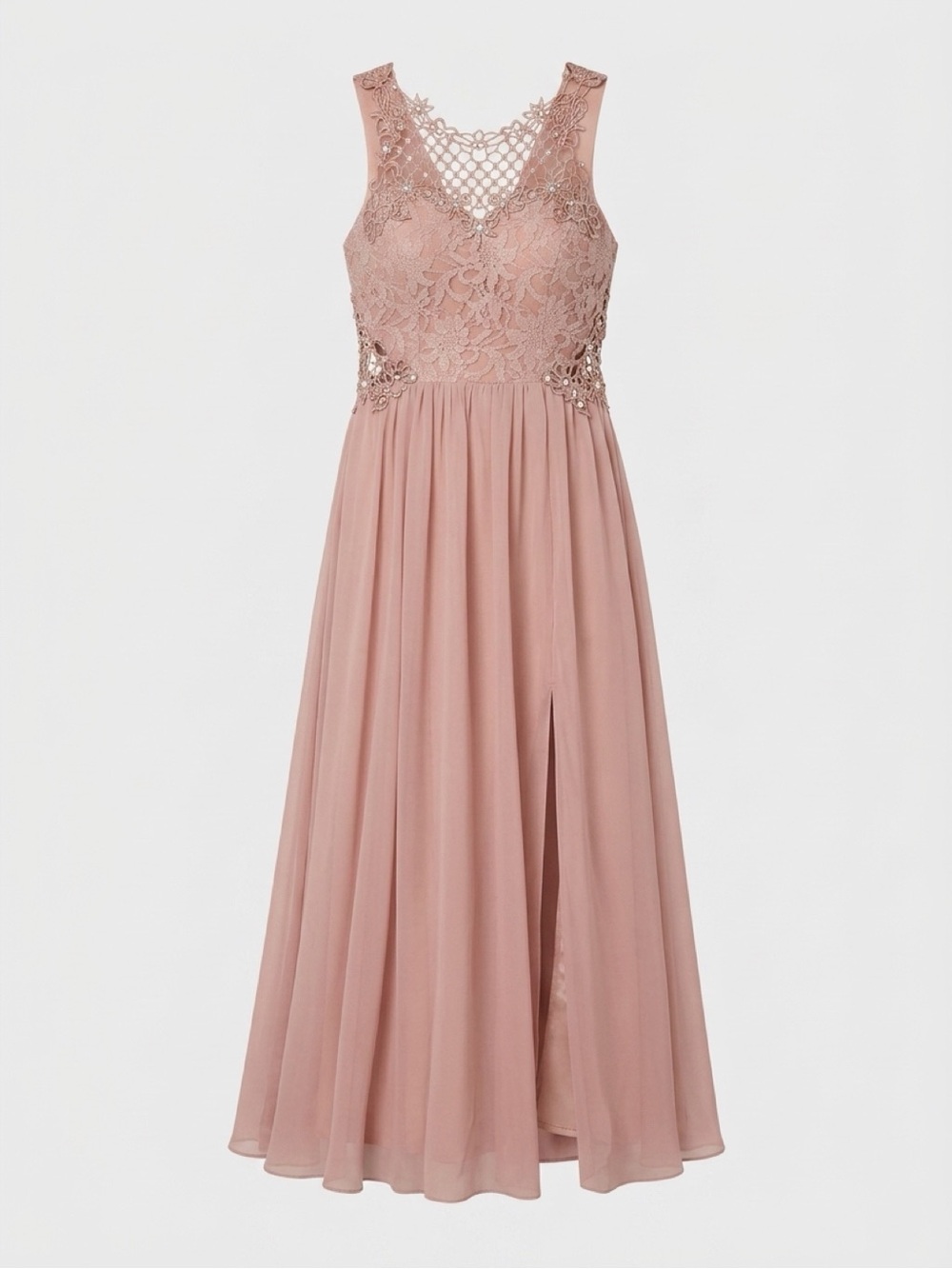 A-Line Maxi Dress in Dusty Rose